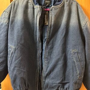 Boohoo Denim Bomber Jacket